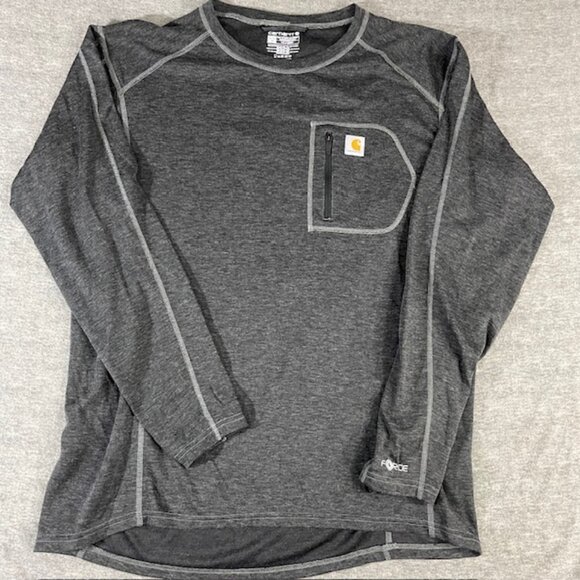 Carhartt Force Mens 2XL Heaveweight Base Layer Chest Pocket MBL119 Wool Blend - Picture 1 of 9
